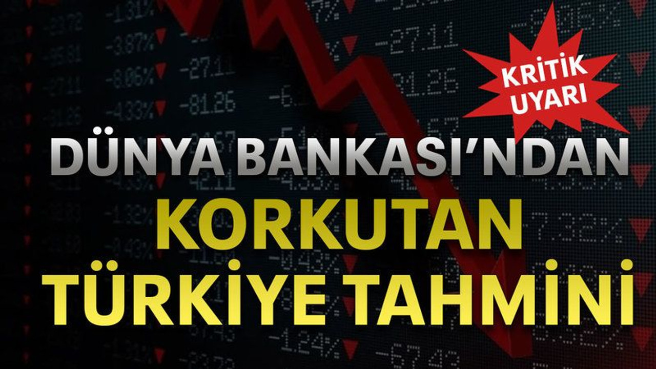 Dünya Bankası’ndan korkutan Türkiye tahmini